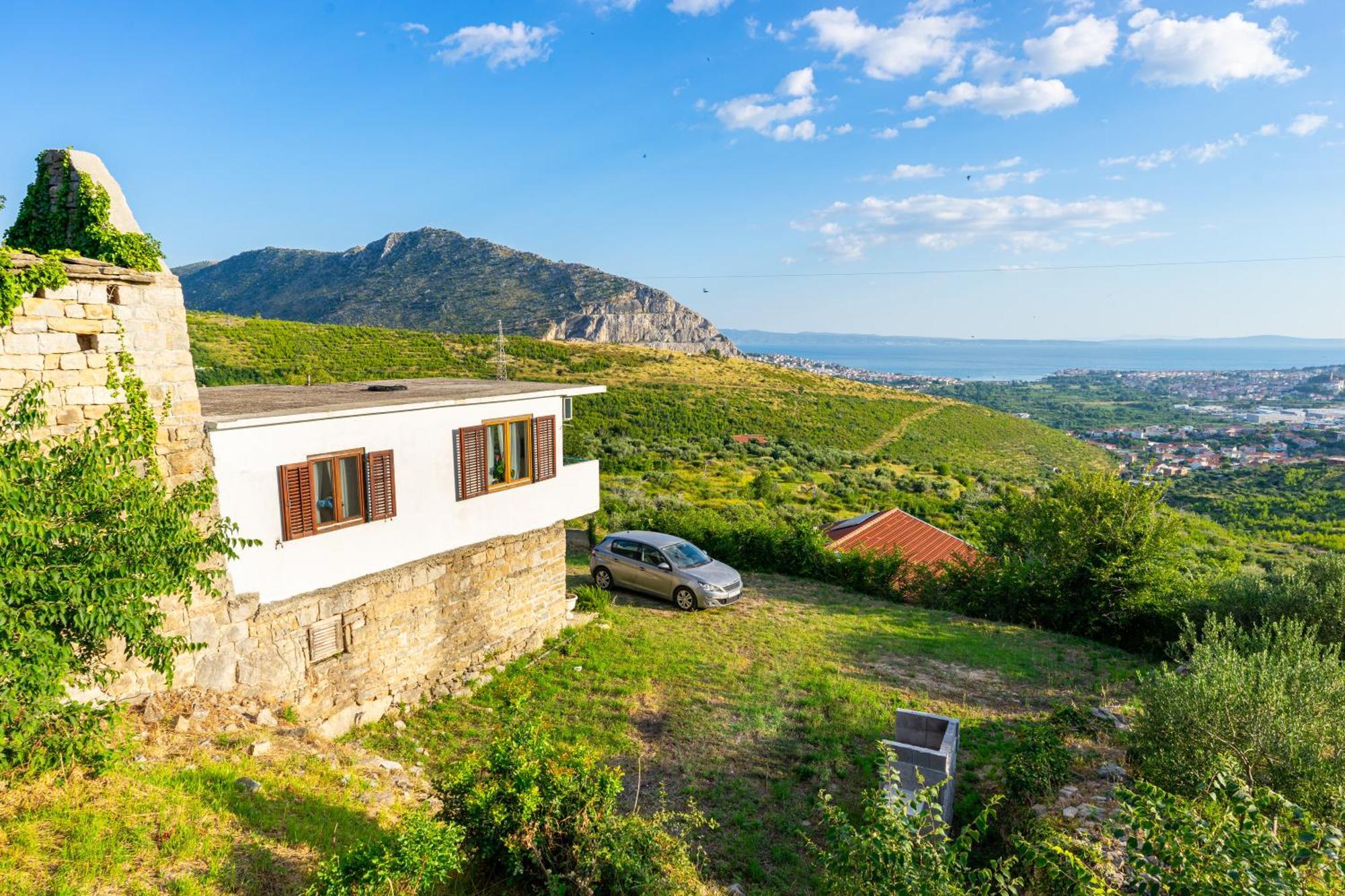 Villa Olive Garden House In Zrnovnica With A View & Bbq Exterior foto